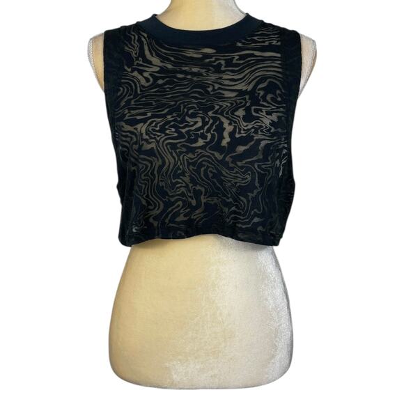 Lululemon All Yours Crop Tank Top Veil Black Size 6 - Picture 4 of 11